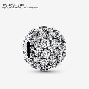 Pandora Sparkling Pavé Round Charm|Pendant